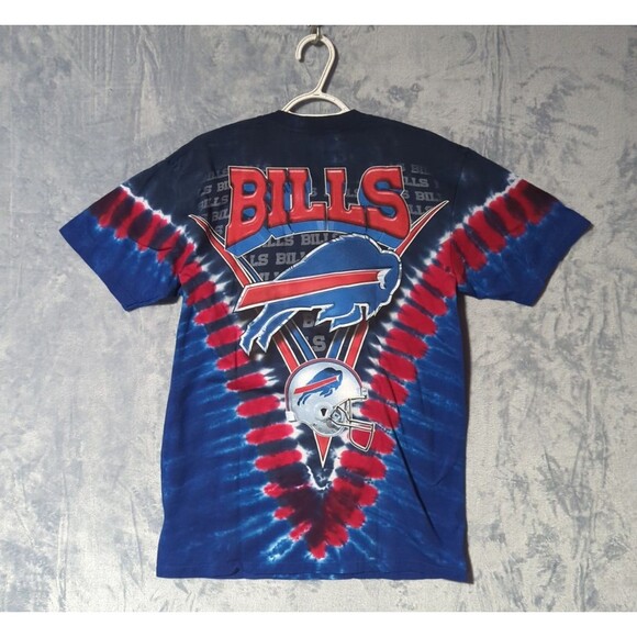 Majestic AOP NFL Buffalo Bills Adult Medium T-Shirt Vintage VTG Very Rare Find - Picture 2 of 6